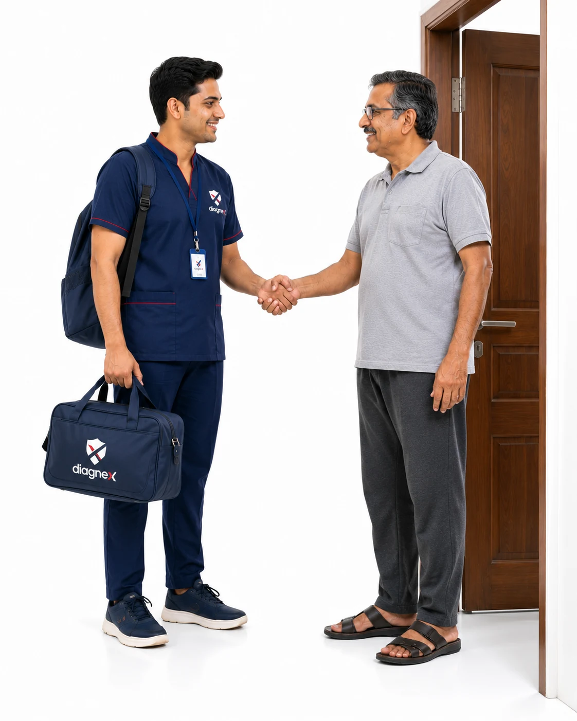 Diagnex clinicians reviewing care on a tablet