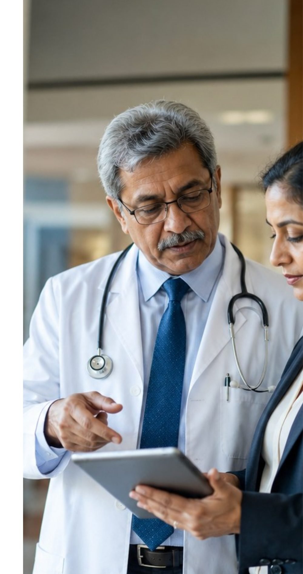 Diagnex clinicians reviewing care on a tablet